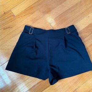 Ci Sono Black High Waist Tailored Shorts